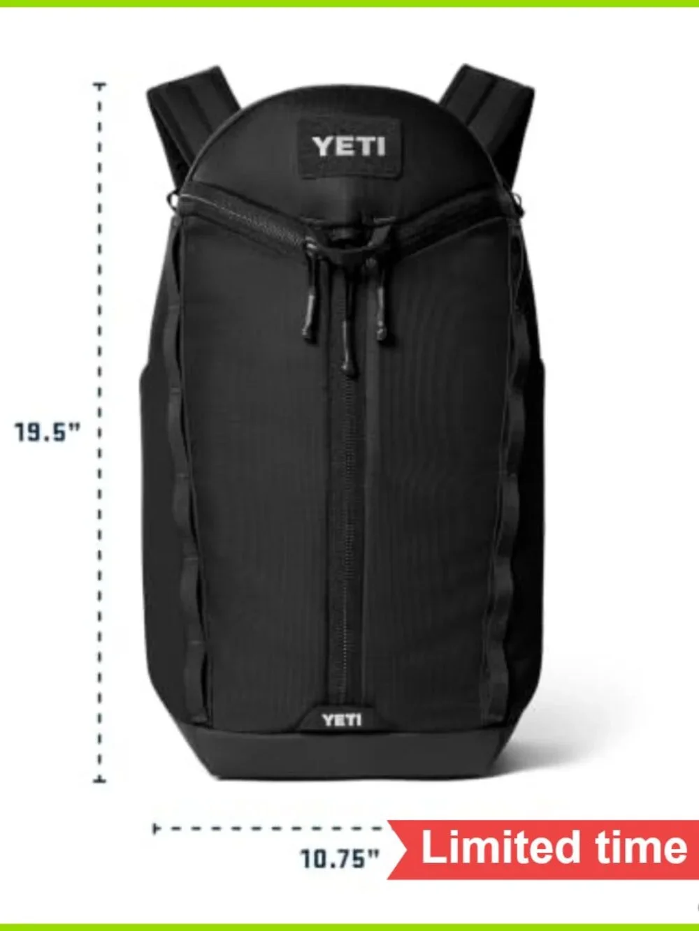 YETI Palo 26L Active Backpack Work Gym Travel RipZip Padded Straps